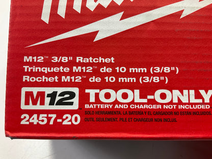 Milwaukee 2457-20 M12 Cordless 3/8'' Lithium-Ion Ratchet (Bare Tool)