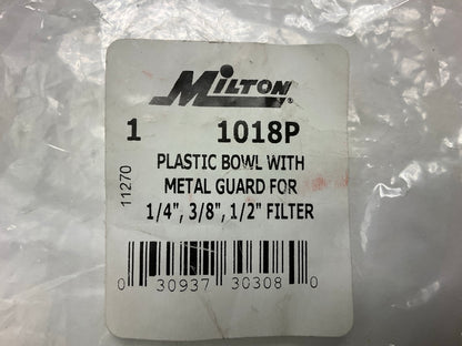 Milton 1018P Polycarbonate Filter & Lubricator Bowl For 1/4'', 3/8'', 1/2'' Filters