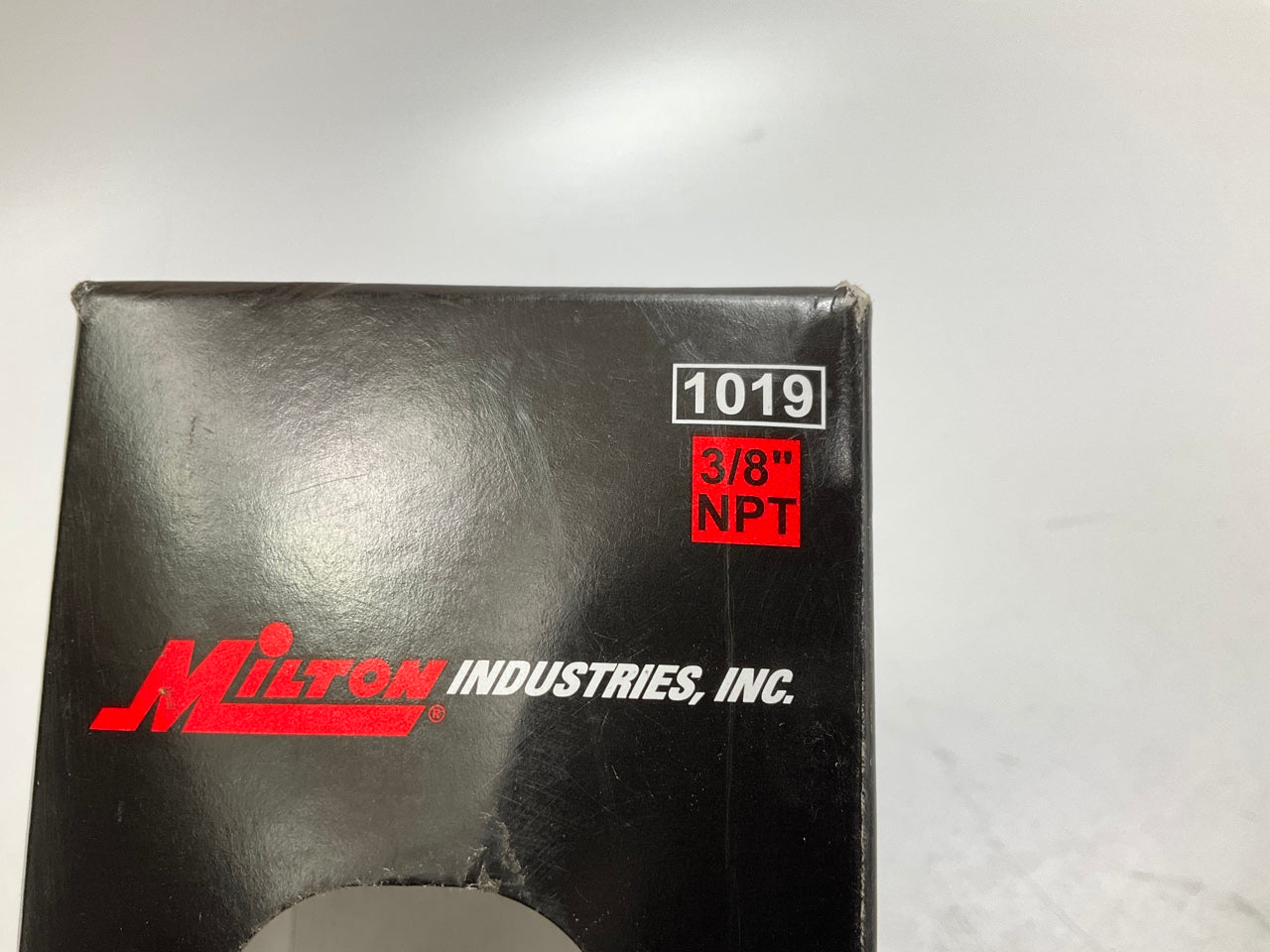 Milton 1019 3/8'' NPT Polycarbonate FRL Air Line Micro Filter, Black