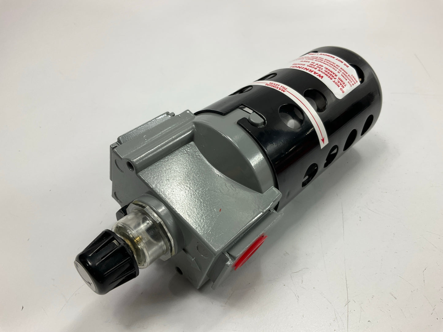 Milton 1029 3/8'' Pneumatic Compressed Air Polycarbonate Precision Lubricator
