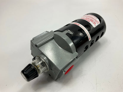 Milton 1029 3/8'' Pneumatic Compressed Air Polycarbonate Precision Lubricator