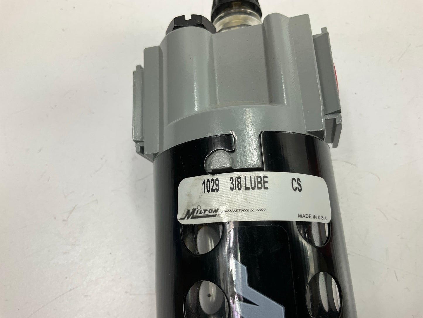 Milton 1029 3/8'' Pneumatic Compressed Air Polycarbonate Precision Lubricator