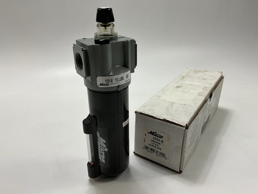 Milton 1031-8 Lubricator 1/2'' NPT 9 Oz Bowl Pneumatic Tool Inline Oiler