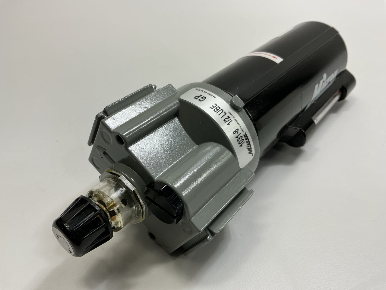 Milton 1031-8 Lubricator 1/2'' NPT 9 Oz Bowl Pneumatic Tool Inline Oiler