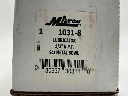 Milton 1031-8 Lubricator 1/2'' NPT 9 Oz Bowl Pneumatic Tool Inline Oiler
