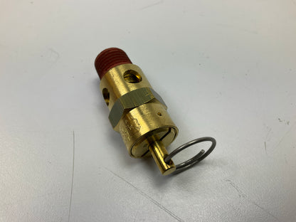 Milton 1090-70 1/4'' MNPT ASME Safety Valve, 70 PSI Pop Off Pressure