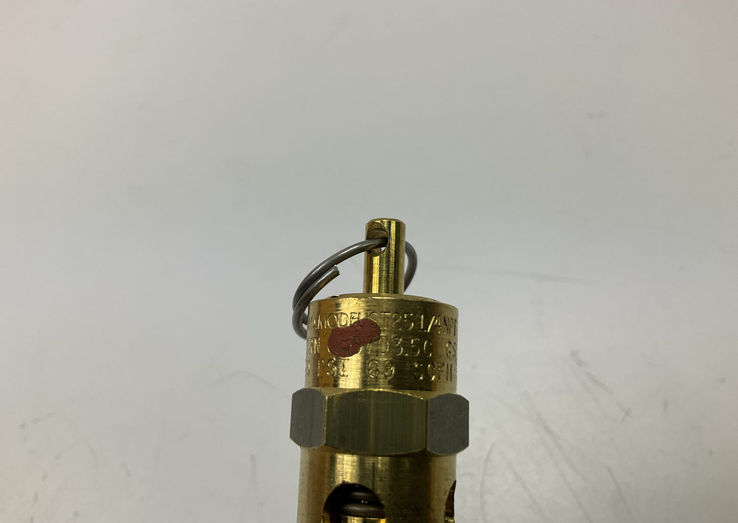 Milton 1090-70 1/4'' MNPT ASME Safety Valve, 70 PSI Pop Off Pressure