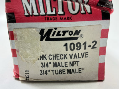 Milton 1091-2 3/4'' MNPT Compressor Tank Check Valve