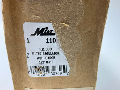 MISSING THE GAUGE - Milton 1108 1/2'' Filter And Air Regulator Duo, Black