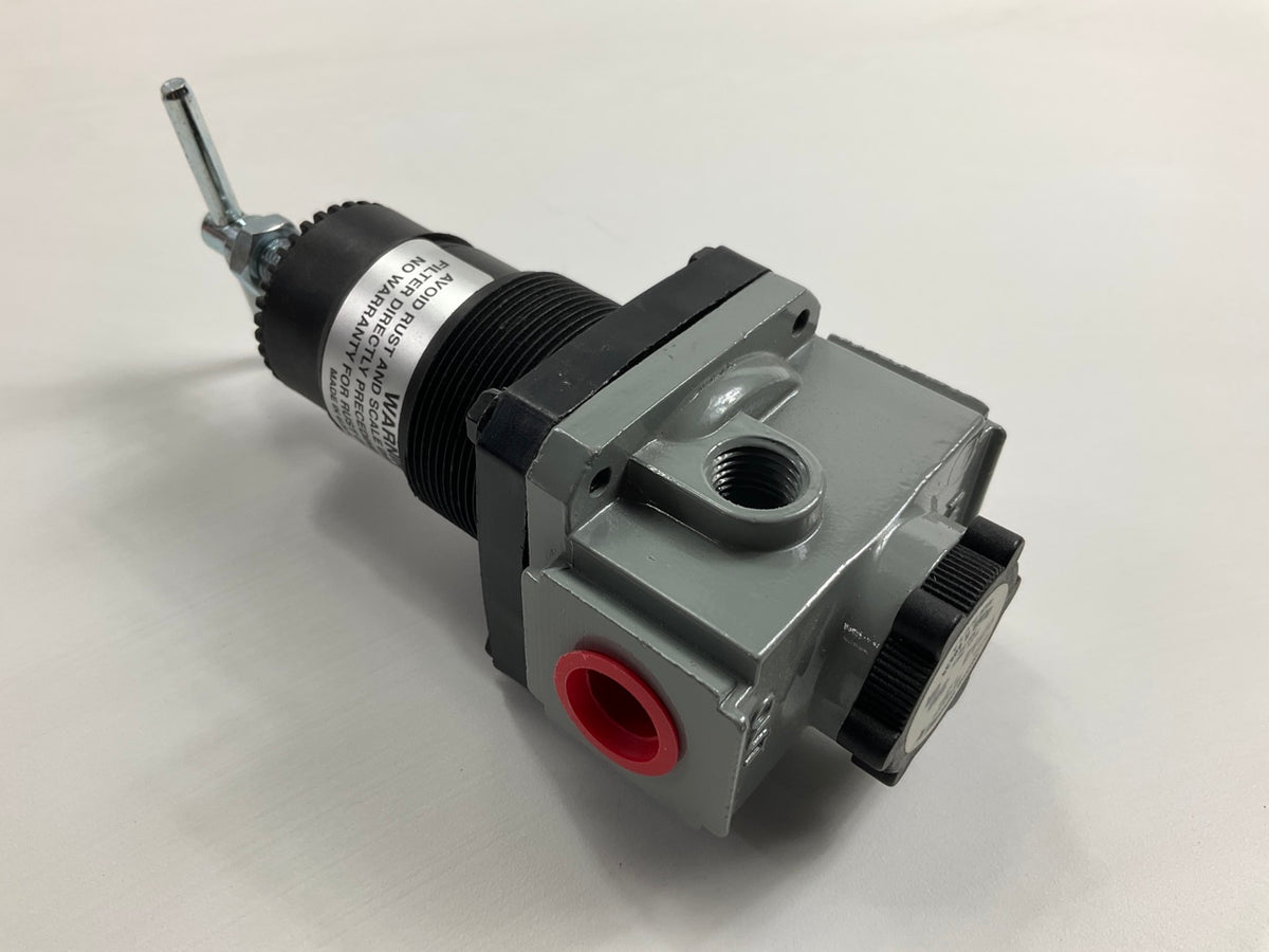 Missing NPT Plug - Milton 1114-8 3/8'' NPT High Pressure FRL Air Regulator