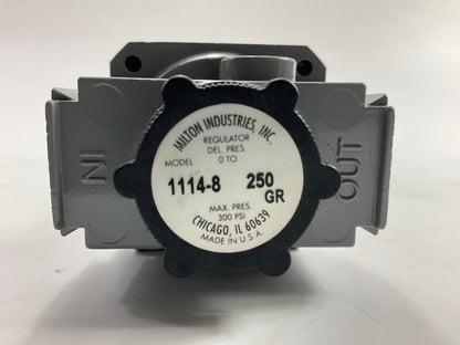Missing NPT Plug - Milton 1114-8 3/8'' NPT High Pressure FRL Air Regulator