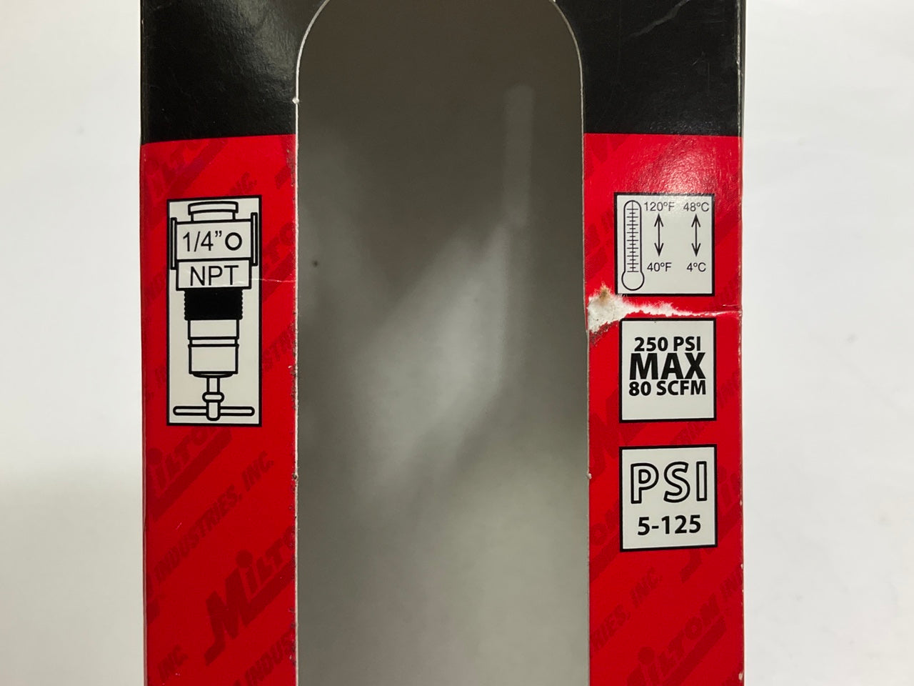 Milton 1114 3/8'' NPT Standard Pressure Air Regulator