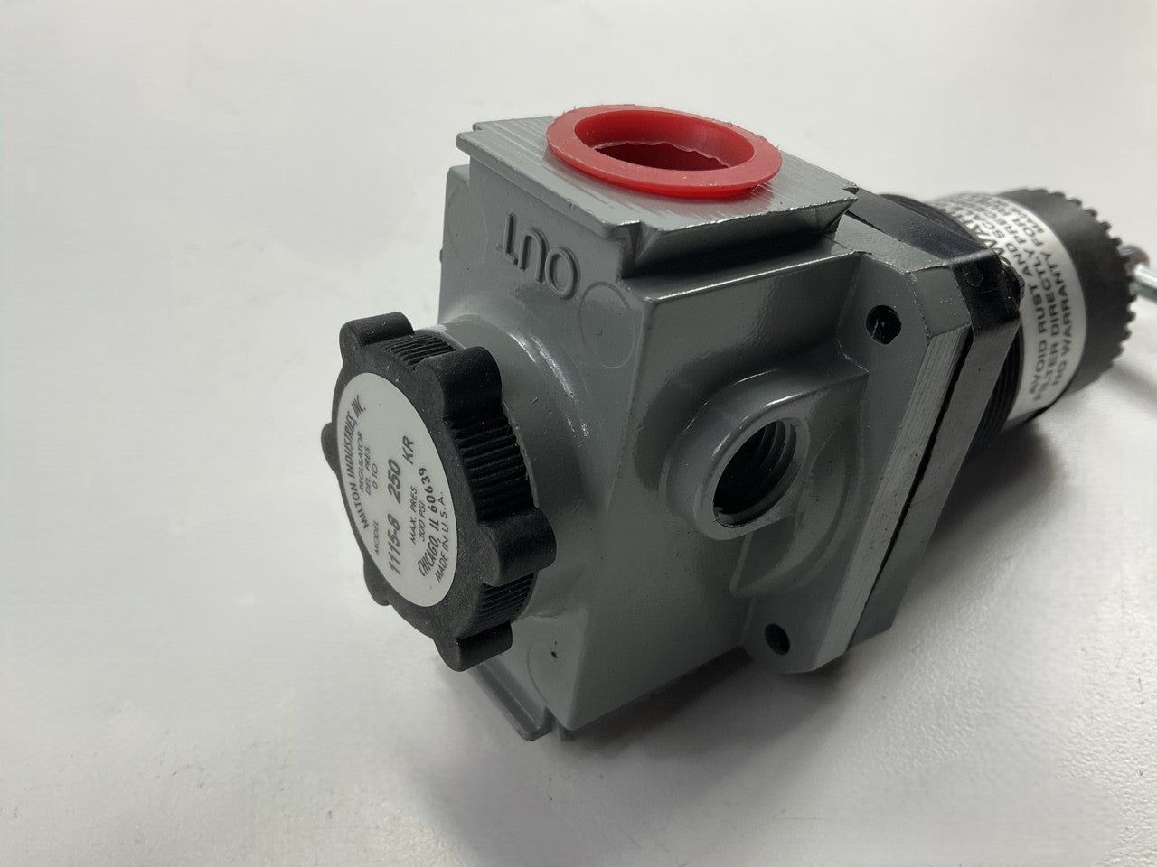 MISSING PLUG Milton #1115-8, 1/2'' NPT High Pressure FRL Air Regulator 10-250 PSI