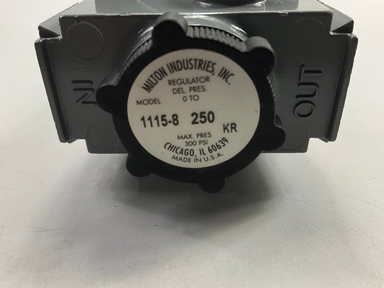 MISSING PLUG Milton #1115-8, 1/2'' NPT High Pressure FRL Air Regulator 10-250 PSI