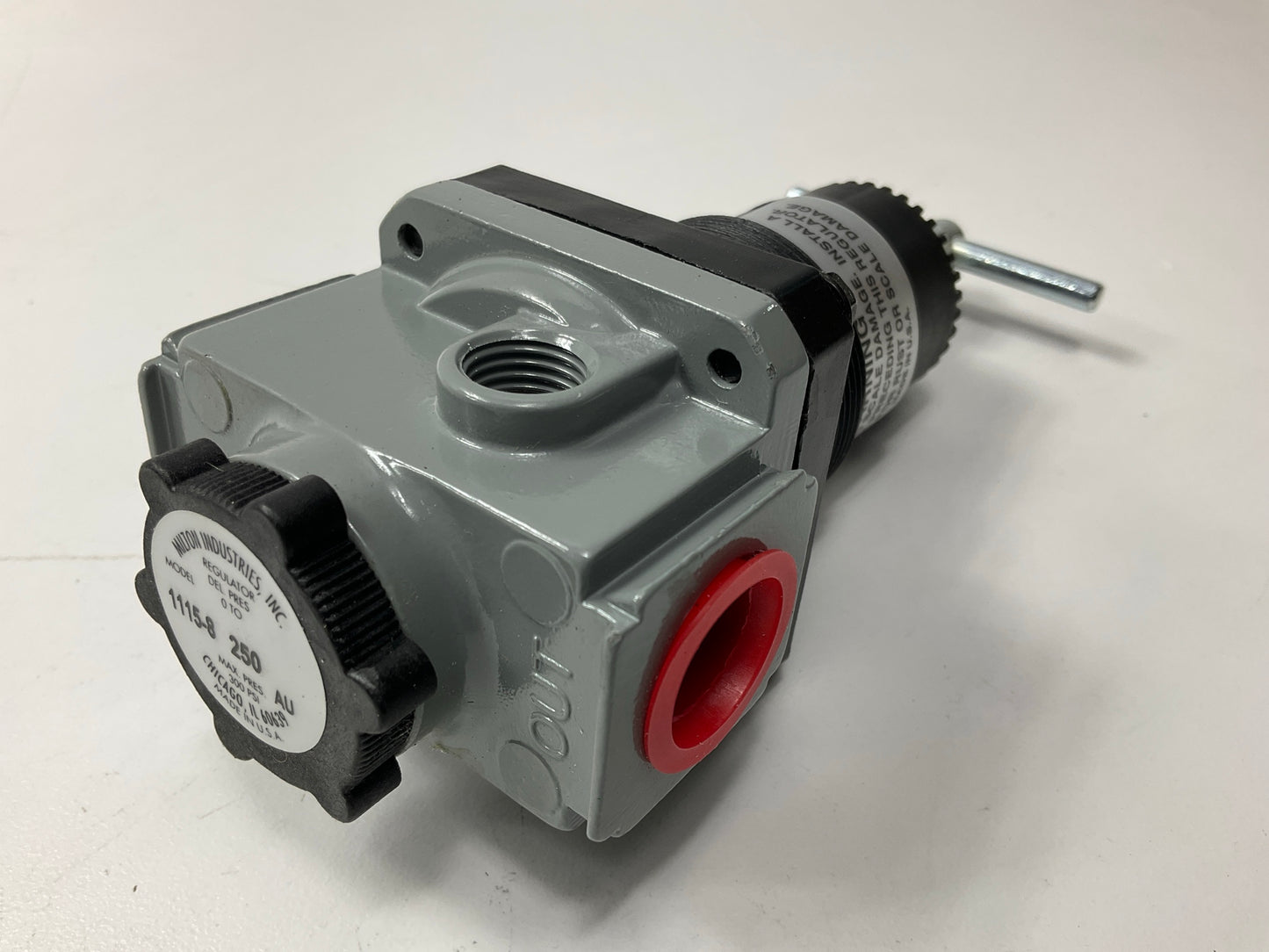 Milton #1115-8, 1/2'' NPT High Pressure FRL Air Regulator, 10-250 PSI