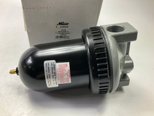 Milton 1122-8 1'' NPT Metal FRL Filter Bowl