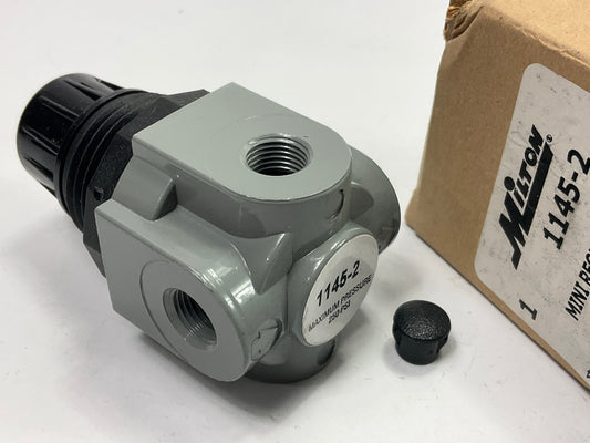 Milton 1145-2 1/8'' NPT Mini Heavy Duty Air Compressor Regulator