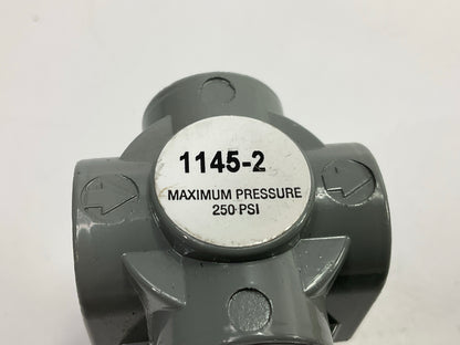 Milton 1145-2 1/8'' NPT Mini Heavy Duty Air Compressor Regulator