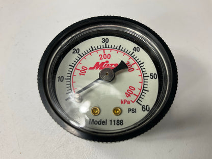 Milton 1188 1/8'' NPT Pressure Dial Gauge, 0 To 60 PSI