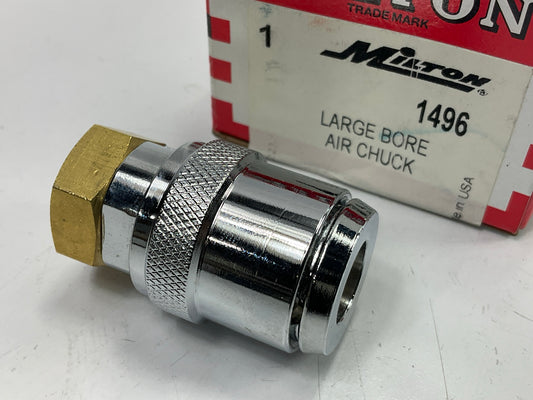 Milton 1496 Kwik Grip Safety Air Chuck - Large Bore Valves Large Bore Air Chuck