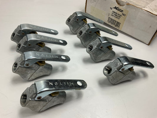 (8) Milton MIL-151 1/4'' NPT Lever Style Blow Gun Control Valve
