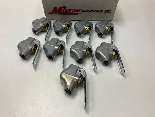 (9) Milton MIL-151 1/4'' NPT Lever Style Blow Gun Control Valve