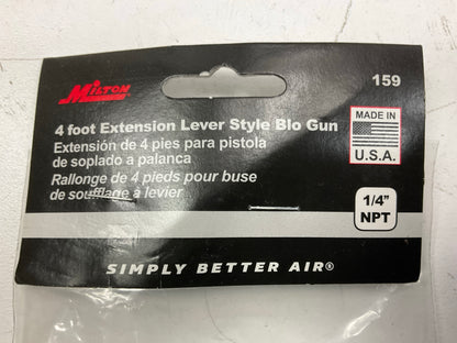 Milton 159 1/4'' NPT Lever Style 4' Safety Extension Blow Gun Auto Body Air Tool