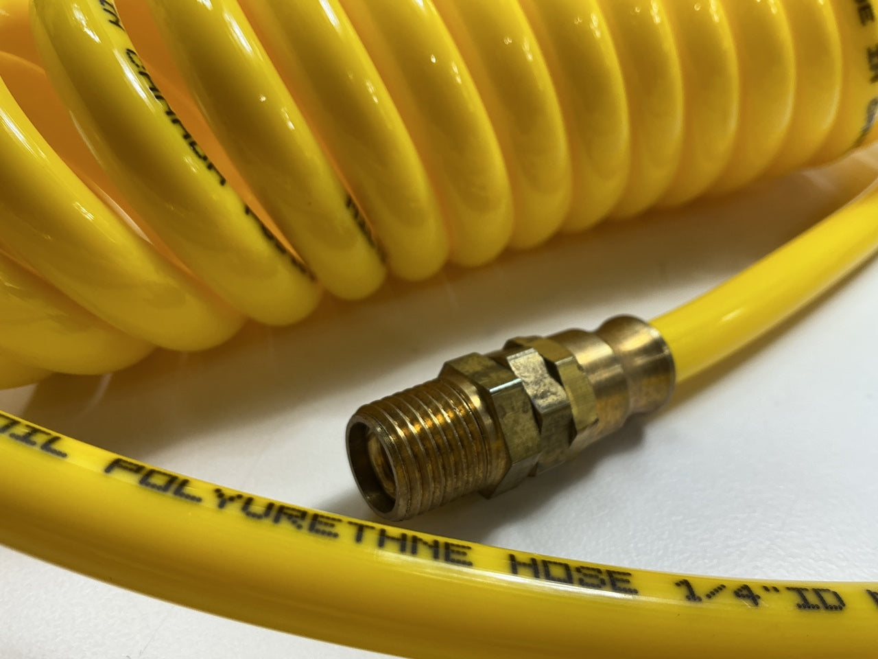 Milton 1671-10 10 Feet 1/4'' ID Full Flow Polyurethane ReKoil Air Hose