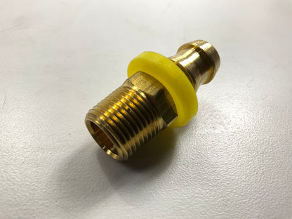 (10) Milton 1704-6 Push On & Lock Air Fittings, 3/8'' Male Hose End, 1/2'' ID Hose