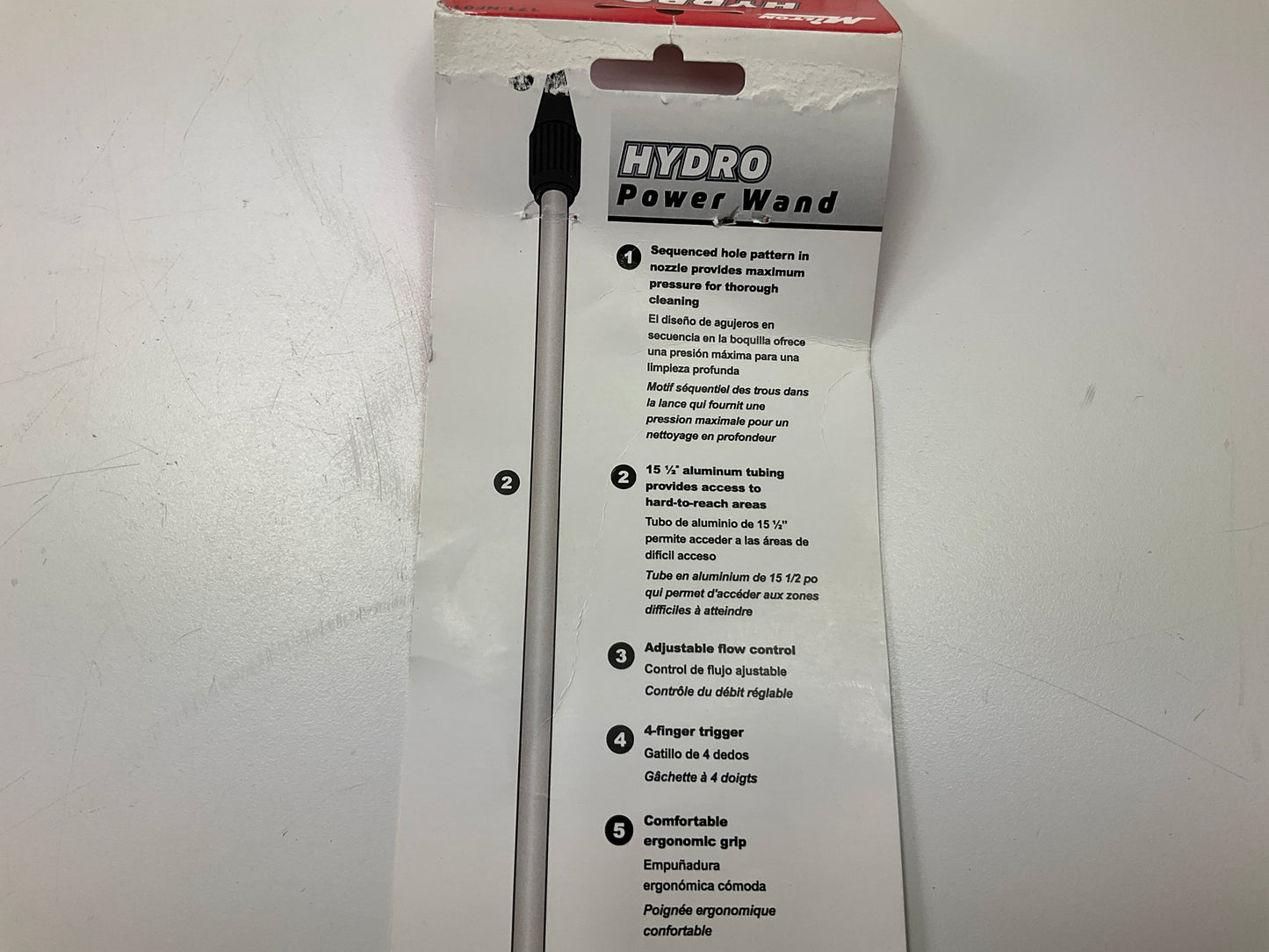 Milton 171-NF01 High Volume Hydro & Air Power Cleaning Wand Pressure Washer Tool