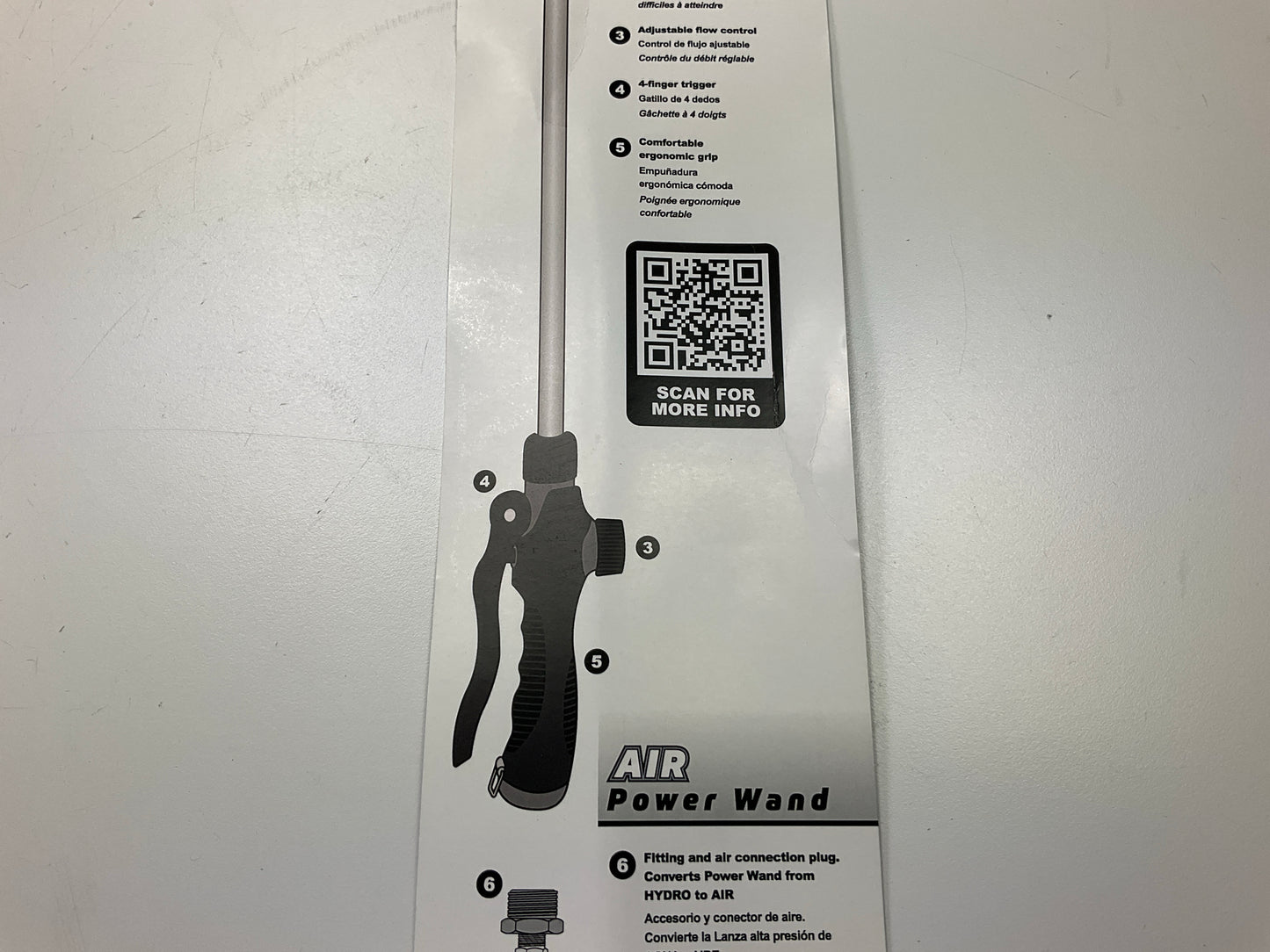 Milton 171-NF01 High Volume Hydro & Air Power Cleaning Wand Pressure Washer Tool
