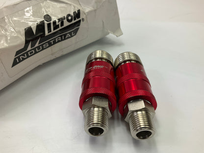 (2) Milton S1753 Safety Exhaust Coupler, 1/4'' Body, 3/8'' Female NPT