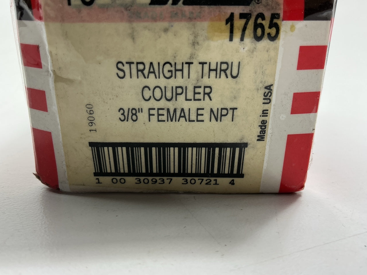 (3) Milton 1765 3/8'' Female Straight Thru Coupler