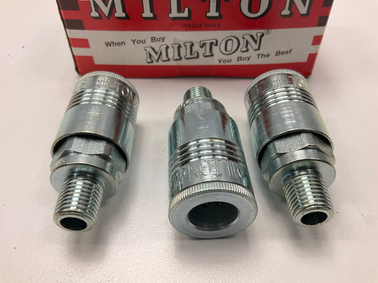 (3) Milton 1804 1/4'' MNPT 3/8'' Coupler P-Style