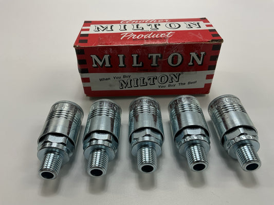 Milton 1804 1/4'' MNPT 3/8'' Coupler P-Style - 5 / Pack