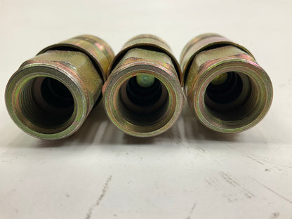 (3) Milton 1805 3/8'' FNPT Female P-Style Coupler Buna-N Seal 300 PSI Max