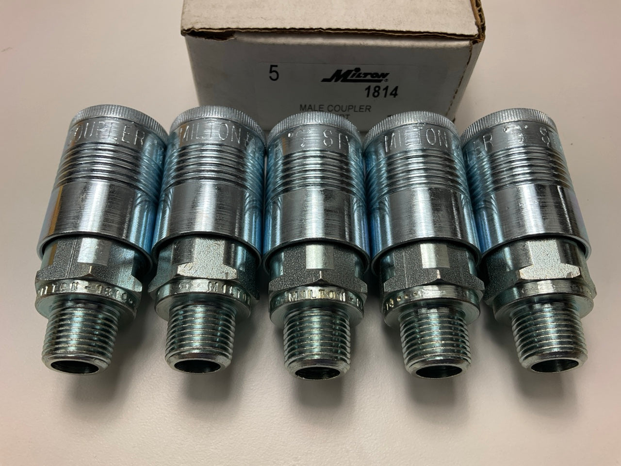 5 / PACK - Milton 1814 3/8'' Male Coupler G-Style
