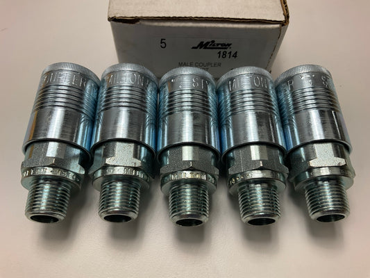 5 / PACK - Milton 1814 3/8'' Male Coupler G-Style