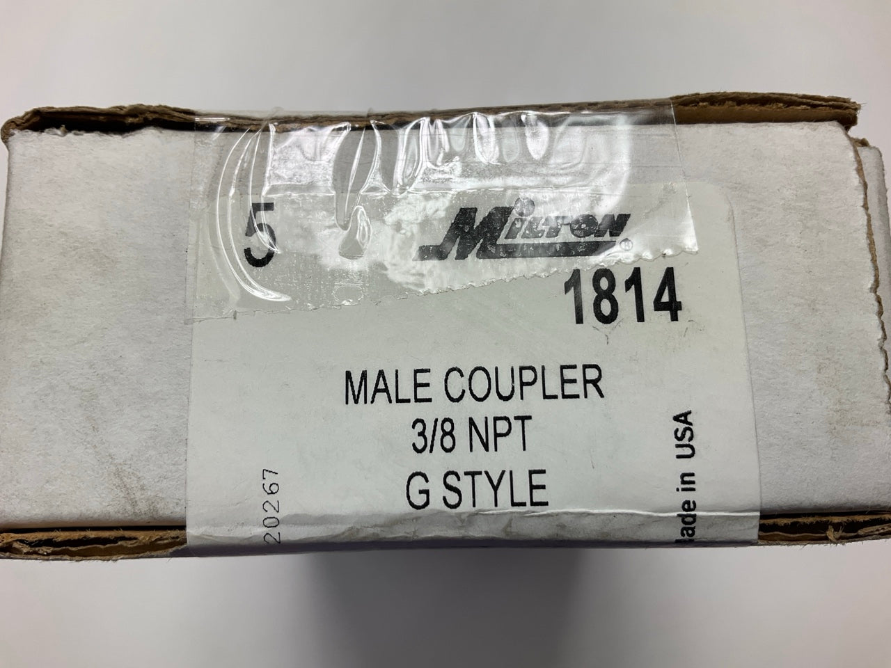 5 / PACK - Milton 1814 3/8'' Male Coupler G-Style