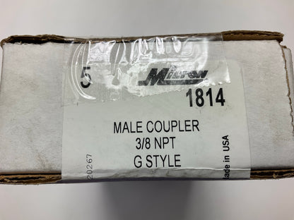 5 / PACK - Milton 1814 3/8'' Male Coupler G-Style