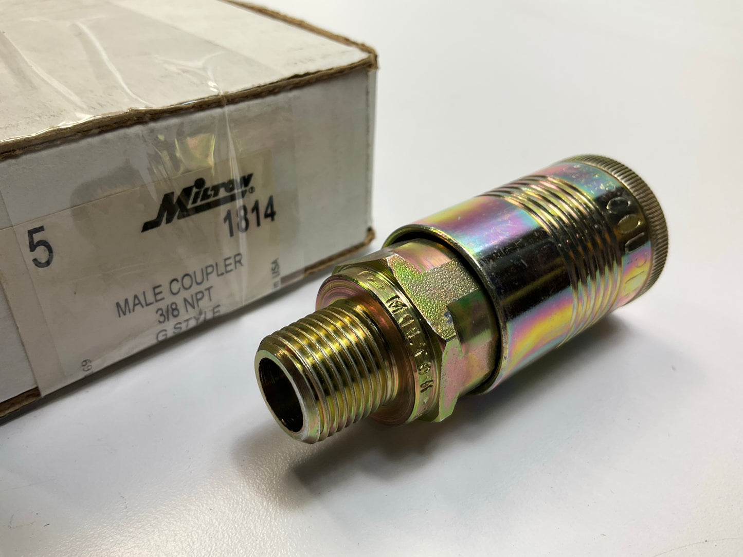 Milton 1814 3/8'' Male Coupler G-Style