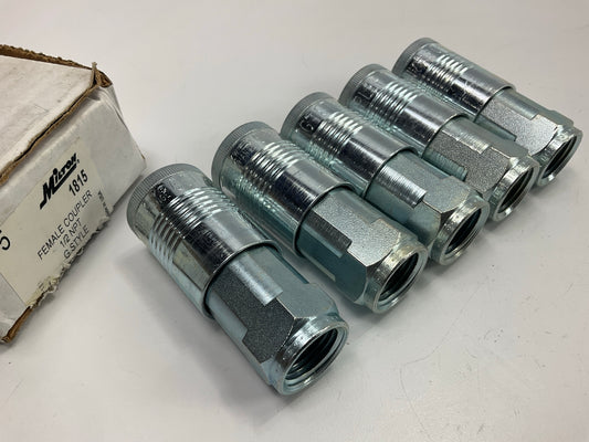 (5) Milton 1815  G-Style Quick Connect Air Coupler, 1/2'' FNPT