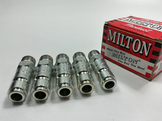 Milton 1819 3/8'' NPT Male G-Style Plug, Pack Of 5