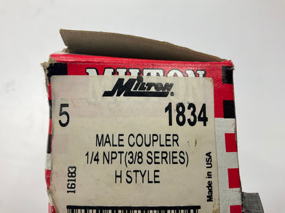 Milton 1834 1/4'' MNPT H Style Coupler - Box Of 6 Couplers