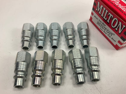 Milton 1840 Female Plug 1/4 NPT (3/8 Series) H Style, Box Of 10