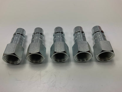 MILTON 1860 3/8'' NPT Female G-Style Plug - Pack Of 5