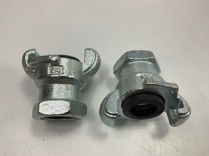 (8) Pack - Milton 1864-8 3/4'' FNPT Twist Lock Universal Coupler Female 3/4'' NPT