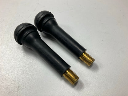 (49) Milton TR418 Standard 2'' Snap In Tubeless Rubber Tire Valve Stems