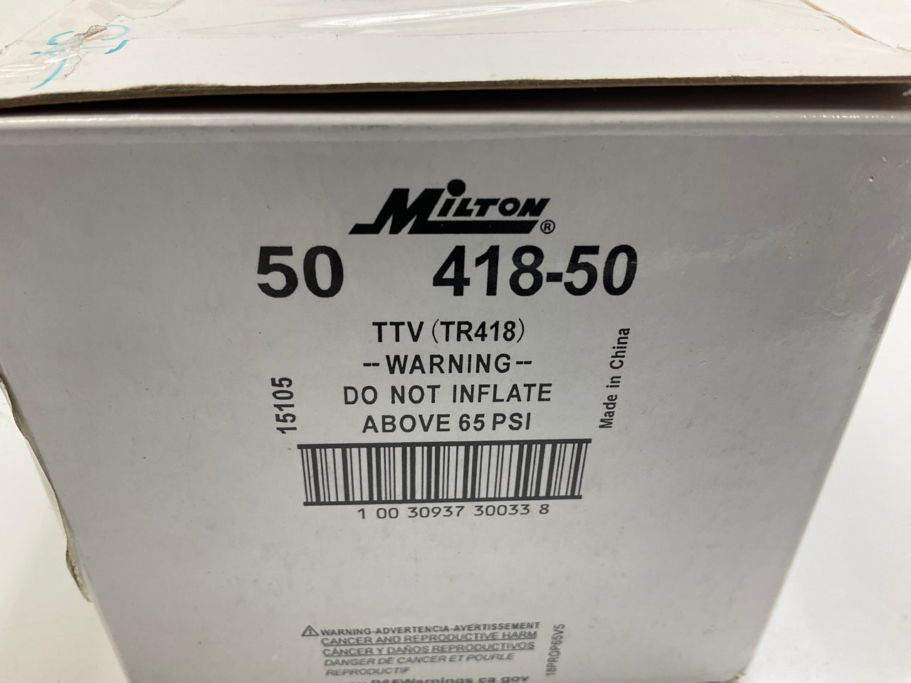 (20) Milton 418-50 2'' Tubeless Tire Valve Stems TR418