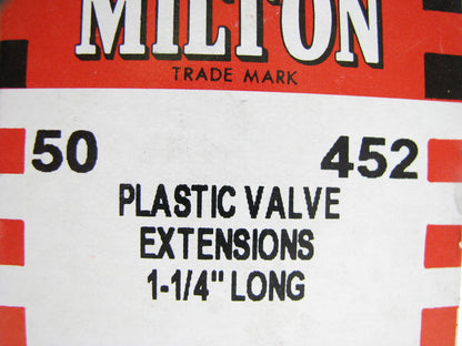 Milton 452 1-1/4'' Plastic Valve Extension -  BOX OF 50